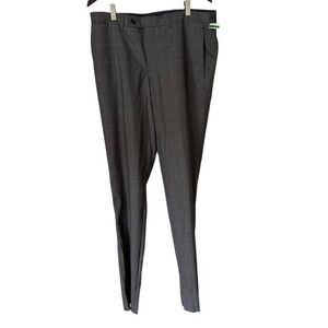 Ted Baker London Jay Ct Grey Plaid Wool Suit Pant Size 35L NWT